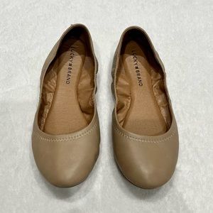 Lucky Brand Nude Ballet Flats size 7.5